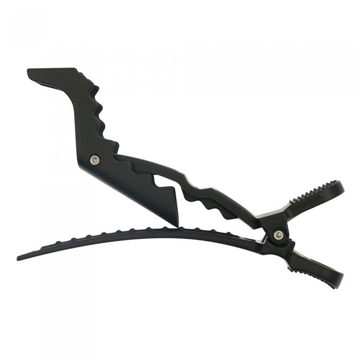 Hairdressing salon use plastic with rubber paint alligator hair clip