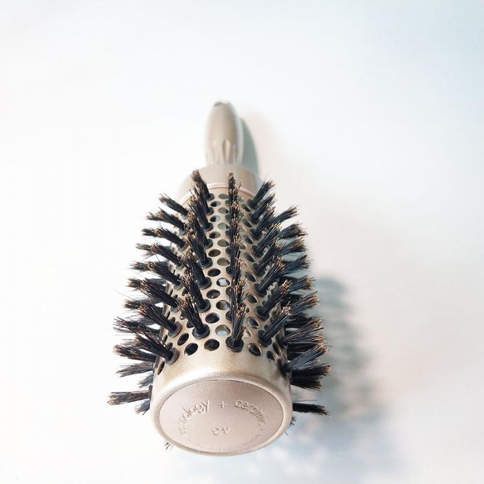 23cm Length Boar Bristle Roller Hair Brush Compact Hairtools For Sale