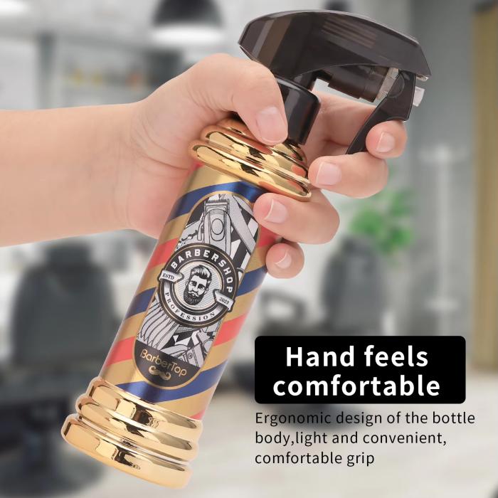 Electroplated Pneumatic Spray Bottle Spray Bottle for Hair Ultra Fine Refillable Water Mister for Hair Styling