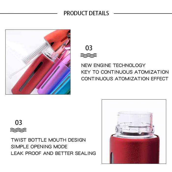 Wholesale Electroplating 300ml Spray Bottle Hairdressing Hair Salon Barber High Pressure Fine Mist Continuous Spray Bottle