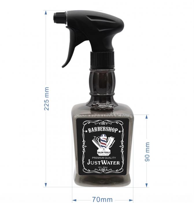 Hot Sale Black 500ml Plastic Spray Bottle with Overlord Nozzle Continuous Water Spray Bottle Glass for Plants