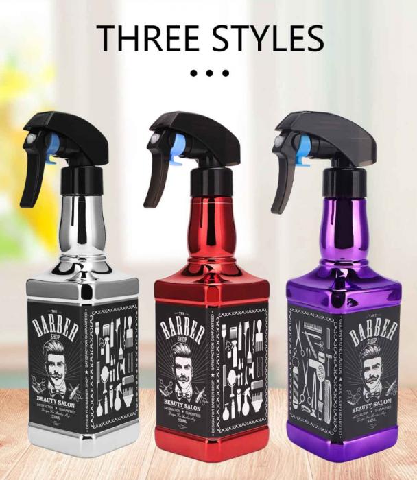 BARBERMAX Ergonomic Design 250ml PET Barber Cosmetic Personal Care Continuous Water Mist Spray Bottle Pump Sprayer