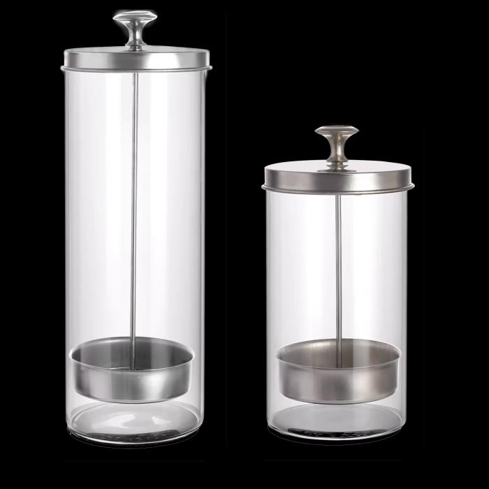 Salons Barber Disinfecting Jar Sanitizing Manicure Glass Bottle Jar