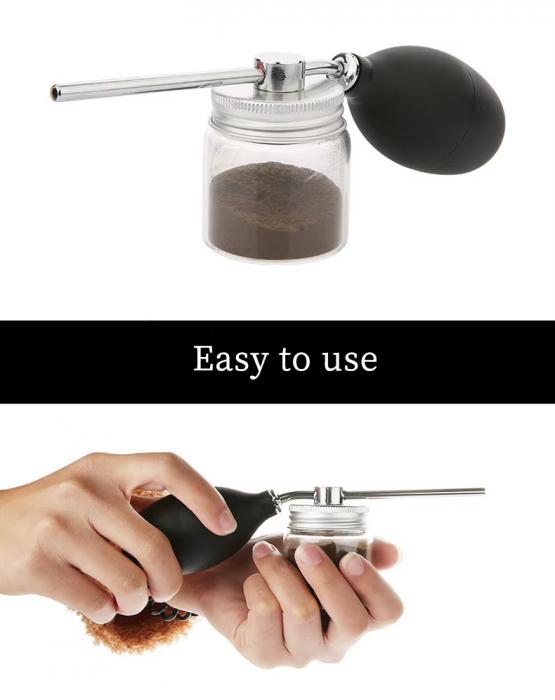 Factory Wholesale Salon Barber Powder Spray Bottle Refillable Hair Fiber Powder Bottle Thickening Hair Growth