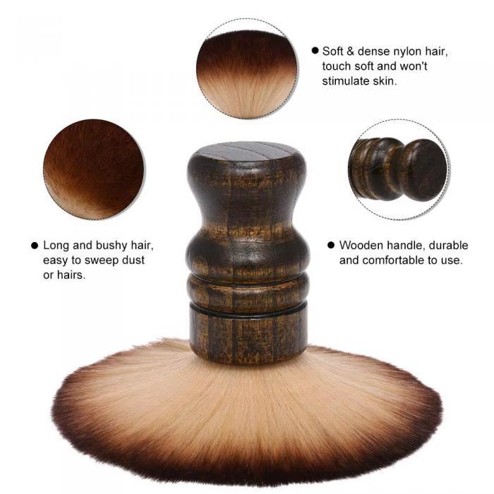Barber Neck Face Duster Brush Anself Soft Cleaning Hairbrush Hair Sweep Brush Professional Barber Cleaning Brush Neck Nylon Hair
