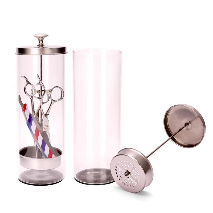 Salons Barber Disinfecting Jar Sanitizing Manicure Glass Bottle Jar