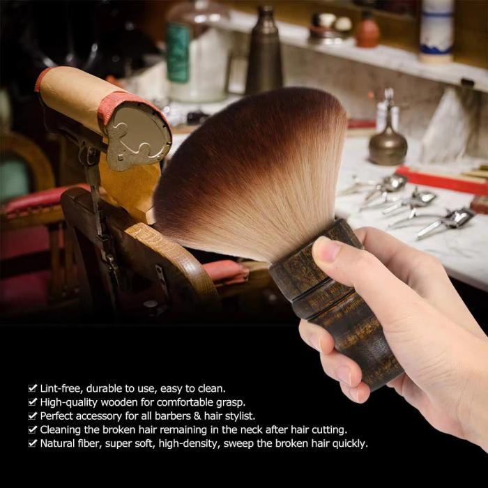 Barber Neck Face Duster Brush Anself Soft Cleaning Hairbrush Hair Sweep Brush Professional Barber Cleaning Brush Neck Nylon Hair