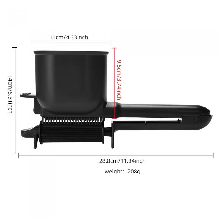 Black Automatic Hair Dye Applicator Brush Salon Color Dispenser Comb Roller Tool Professional Hair Coloring Cream Applicator