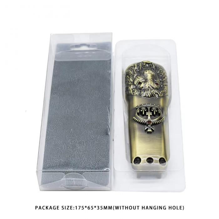 Personalized Luxury DIY Plastic Hair Trimmer Protective Shell Electric Hair Clipper Accessories Retro Skull