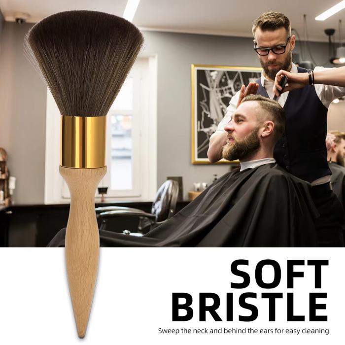Barber Hair Cutting Cleaning Brush Fade Sweep Soft Nylon Wool Professional Neck Duster