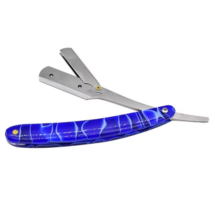 Men Shaving Barber Tools Hair Razor and Blades Folding Shaving Knife Stainless Steel Razor Holder