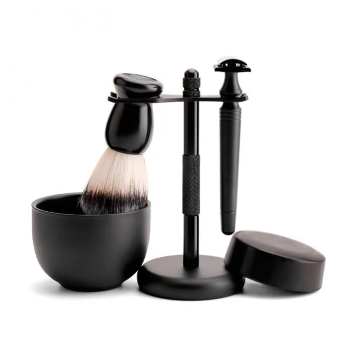 High Grade Black Shaving Kit Male Beard Shaving Tools 4PCS/Set Barber Salon Man Shaver Set