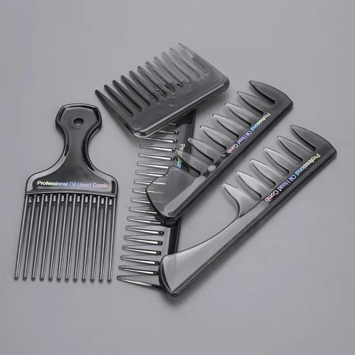Styling Hair Comb Set Salon Barber Hairstylist Comb 5 Pack Professional Hair Brush Retro Hairdressing Oil Comb Set