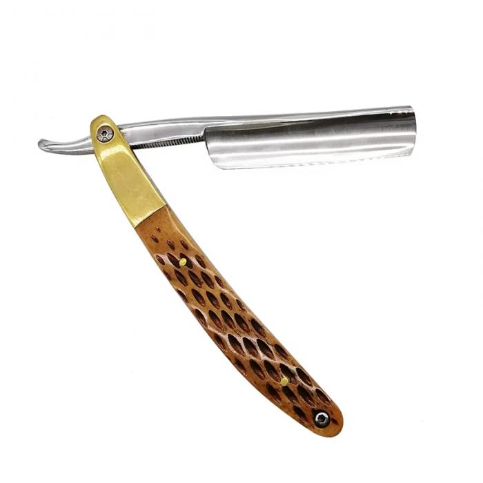 Popular with Europeans Professional Straight Safety Mens Razor Accepted Customized Logo