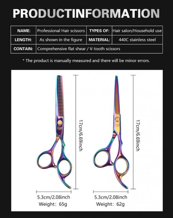 Hot Selling Professional Hair Cutting Scissors Barber Beauty Hairdressing Scissors Set