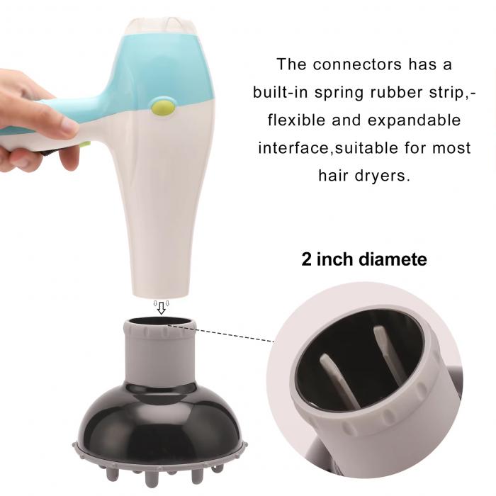 Universal Hair Diffuser Adaptable Blow Dryers Rotatable Design Curly Hair Large Wind Hood Fixed Shape Dispersing Wind