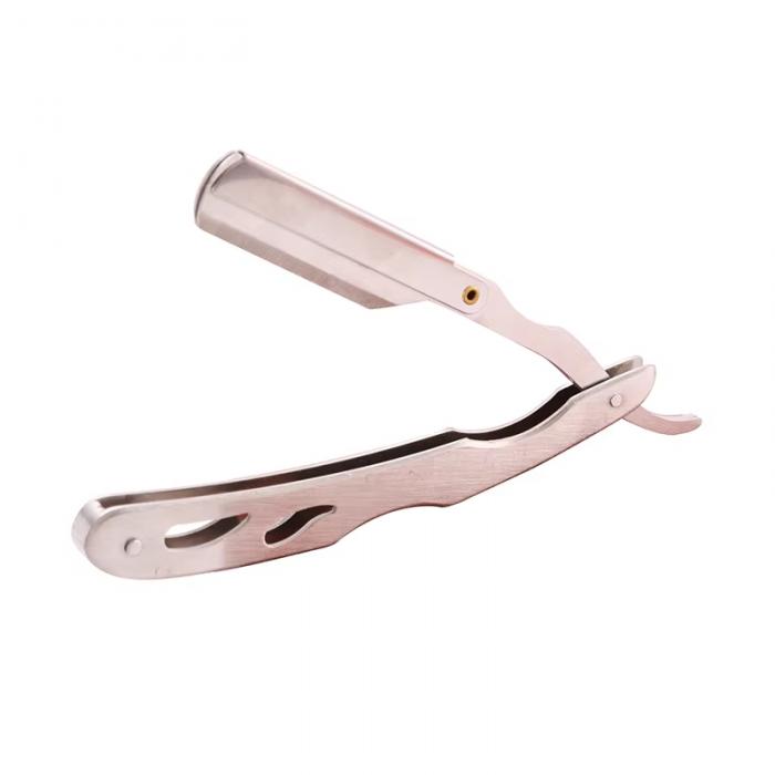 Mens Straight Hairdresser Razor Hair Removal Shaving Armpit Hair Pubic Hair Folding Razor