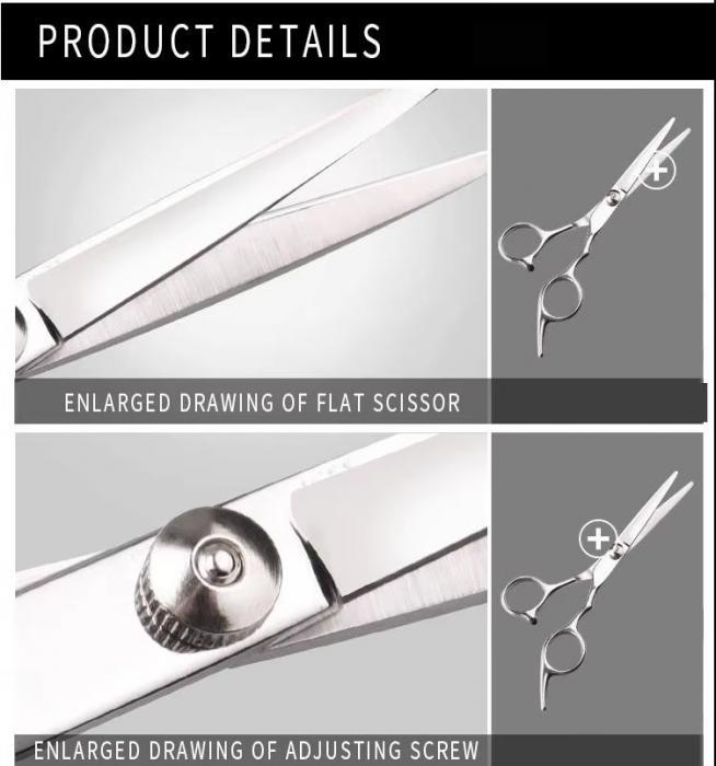 Scissors Straight Home Hair Cutting Scissor Right-handed Scissors Stainless Steel Beauty for Barber Shop 4cr13 28