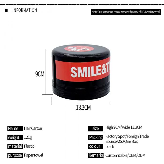 Free Sample Factory Wholesale Low Price Barber Neck Paper Container Tissue Collar Tape Neck Strip Ruffle Roll Holder Box