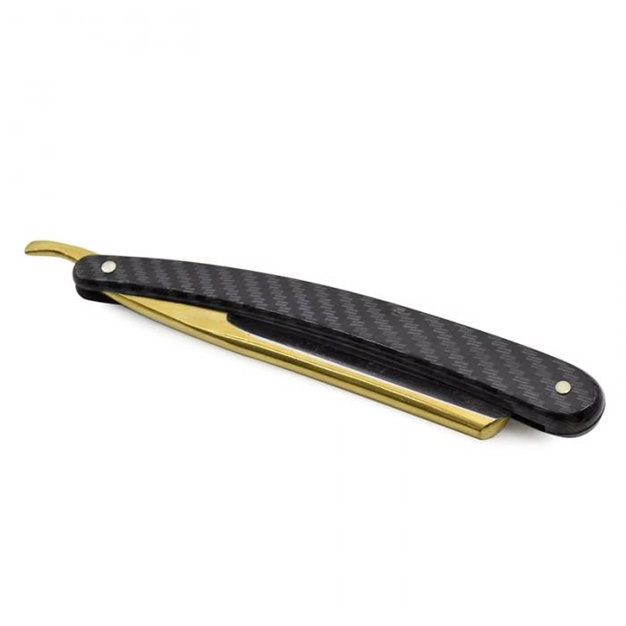 Vintage Men Stainless Steel Razor Wood Handle Razor Salon Straight Shaving Razor