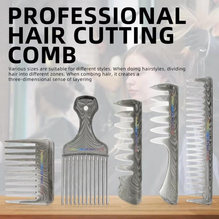 Men Hair Wide Tooth Combs Styling Brushes Women Men Oil Head Combs Most Hair Types Salon and Barber Comb
