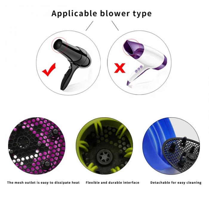 Universal Hair Curl Diffuser Cover Diffuser Disk Suitable 4-4.8cm Hairdryer Curly Drying Blower Hair Styling Tool Accessories