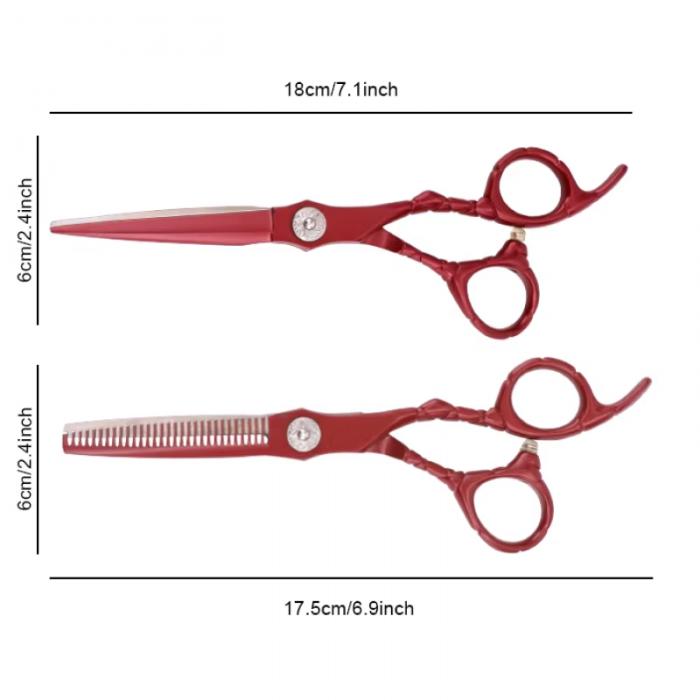 6 Inch Tooth Scissors Flat Scissors for Barbers and Hairdressers Special Fine Scissors for Thinning Haircuts and Hair