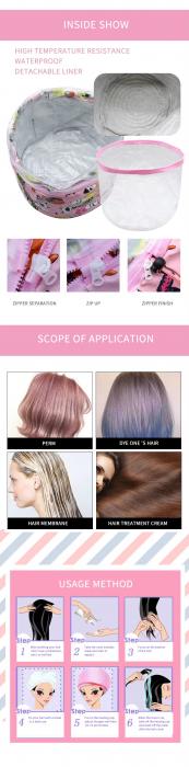 Hair Thermal Treatment Hair Beauty Steamer Hat SPA 220V Nourishing Hair Care Anti-electricity Control Heating
