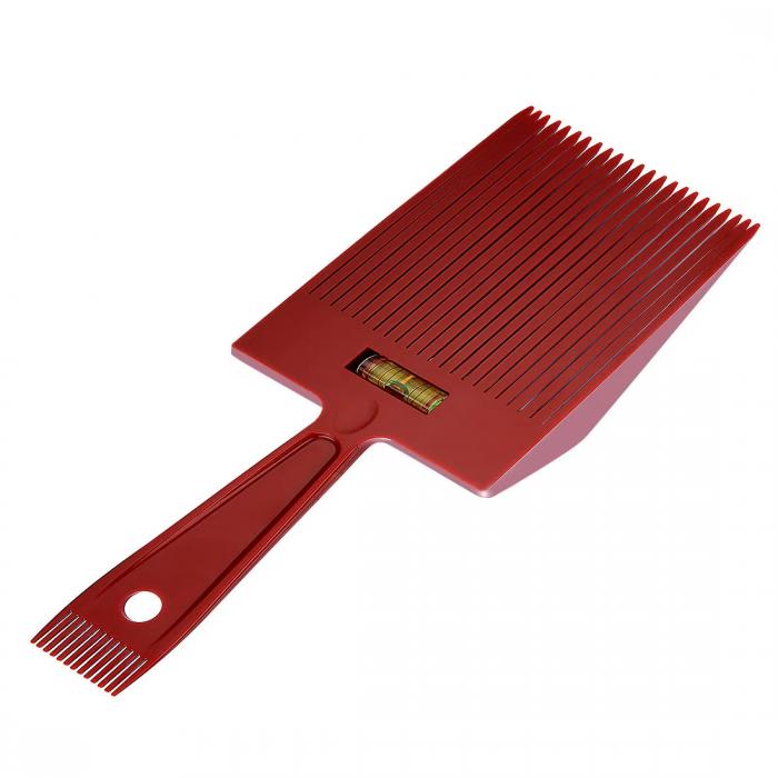 Professional Mens Flat Hair Retro Oil Comb Accurate Water Leveling System Men Hair Cutting Comb for Salon