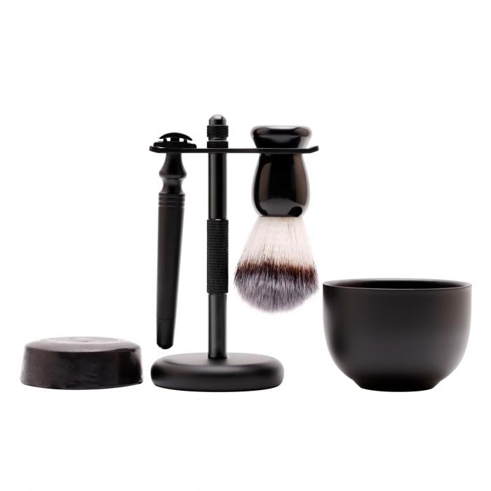 High Grade Black Shaving Kit Male Beard Shaving Tools 4PCS/Set Barber Salon Man Shaver Set