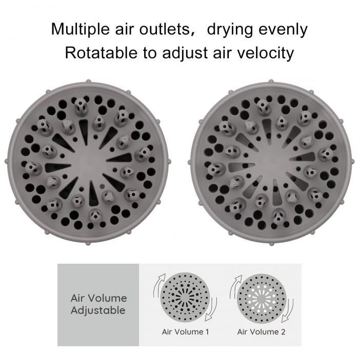 Universal Hair Diffuser Adaptable Blow Dryers Rotatable Design Curly Hair Large Wind Hood Fixed Shape Dispersing Wind