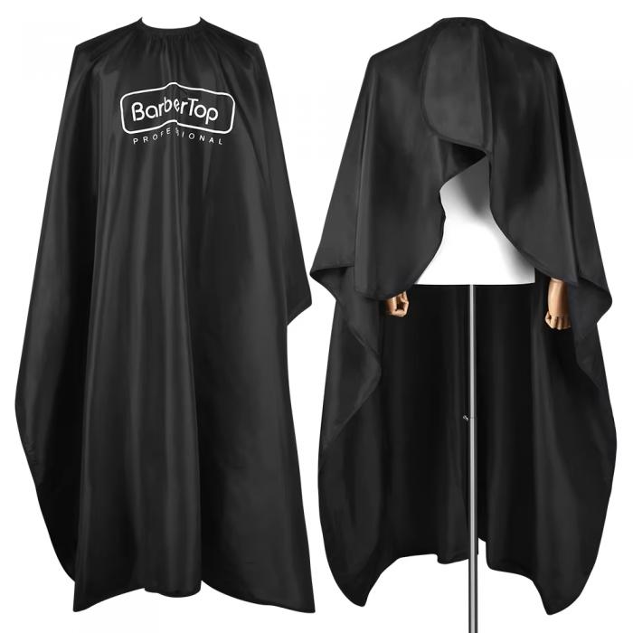Water Resistant Barber Cape Lightweight Polyester Fabric Hair Salon Cutting Cape with Adjustable Snap Closure