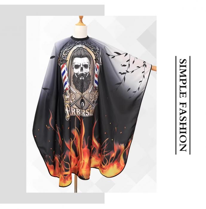 Salon Barber Hair Cutting Cloth Multiple Patterns Polyester Pongee Hairdressing Cape Support Custom logo