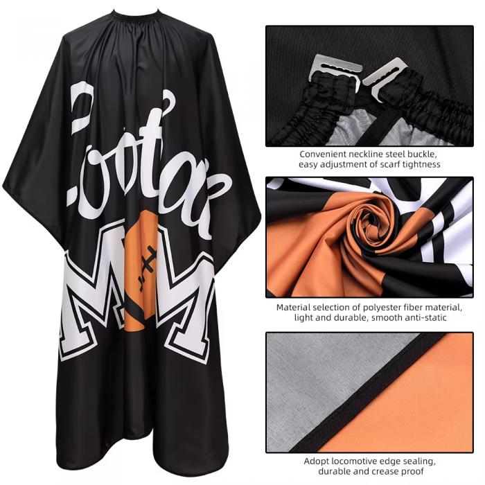 Custom logo Hair Salon Hair Cutting Hairstylist Rugby Black Barber Apron Hairdresser Capes