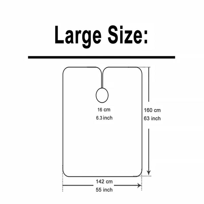 Barber Cape for Men Hair Cutting Salon Cloth with Snap Closures Waterproof Professional Hairdressing Apron