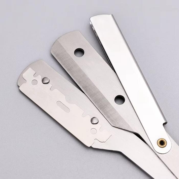 Professional High Quality 100 Pcs Razor Blade Men Manual Shaver Razor Blades Stainless Steel Barbers Shaving Tools Accessories