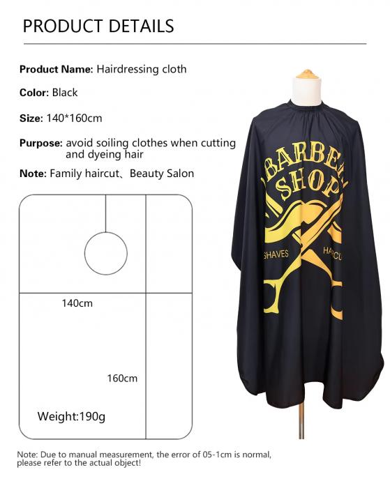 Professional Barber Capes Polyester Hair Salon Waterproof Stain Resistant Aprons Gown Hairdresser Capes for Hair Cutting