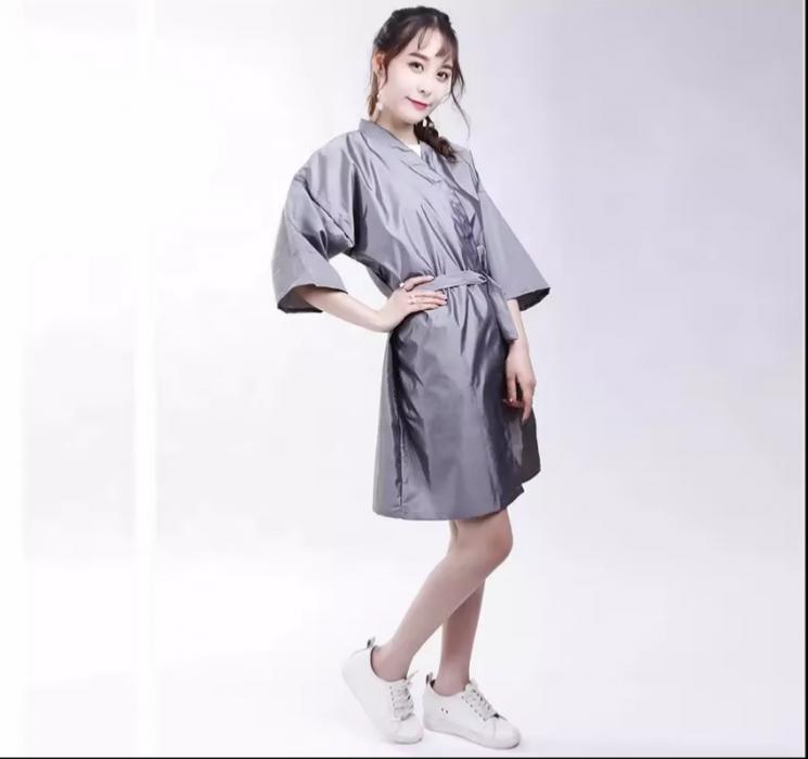 Salon Client Gown Robes Cape Hair Cutting Smock for Clients Kimono Style Hairdressing Cape Client Smock