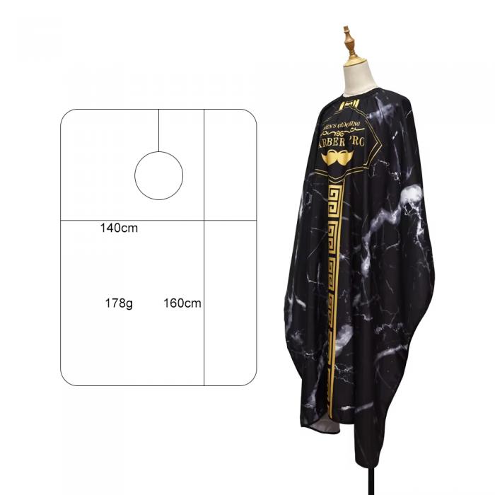 Waterproof Anti-static Barber Cape Adjustable Waist Polyester Hairdressing Apron Salon Haircut Cloth