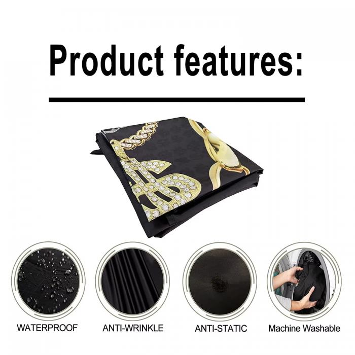 Snap Neckline Hairdressing Apron Waterproof Hairdresser Gown Barber Fashion Pattern Haircut Cloth Antistatic Hairstyling Capes