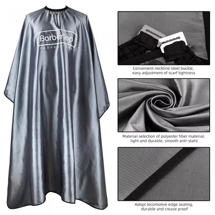 Reusable Hair Cutting Cape Anti Static Professional Barber Cape Full Length Water Resistant Cape for Hairdressers