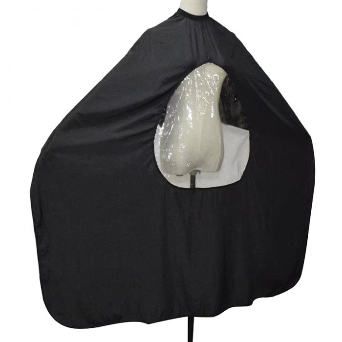 Anti-static Black Cape Hair Wrap Elegant Style Cape Lightweight Window Viewing Dyeing Capes