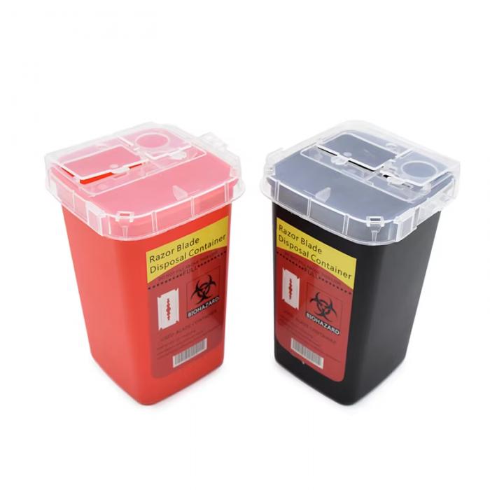 Barber Shop Accessories Razor Blade Disposal Case Trash Can Easy to Be Cleaned Disposable Recycling Bin Box