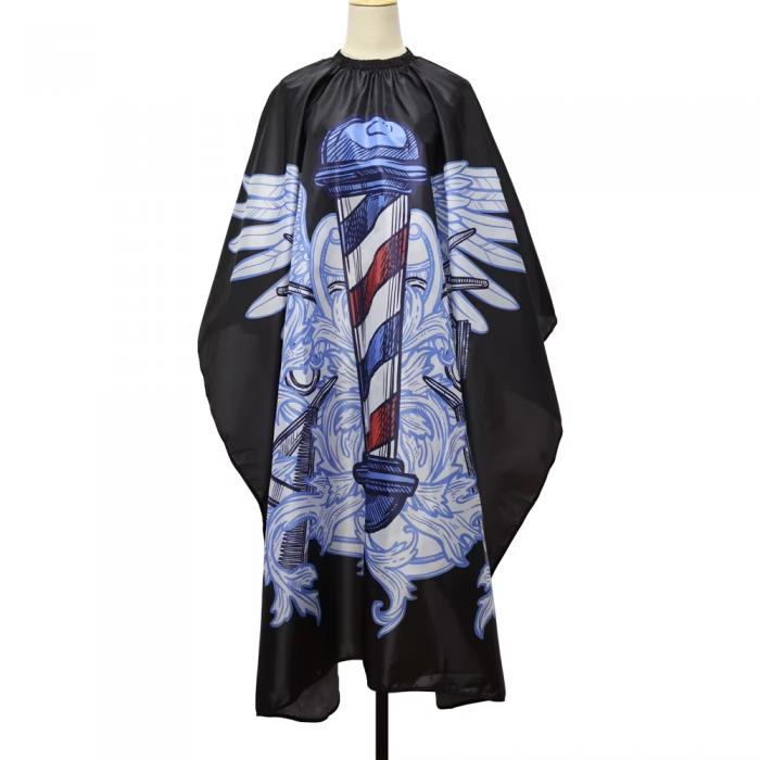 Barber Blue Haircut Cloth Hairdresser Apron Hair Cut Cape Hairdressing Gown Hairdressing Coat Barbershop Salon Accessory