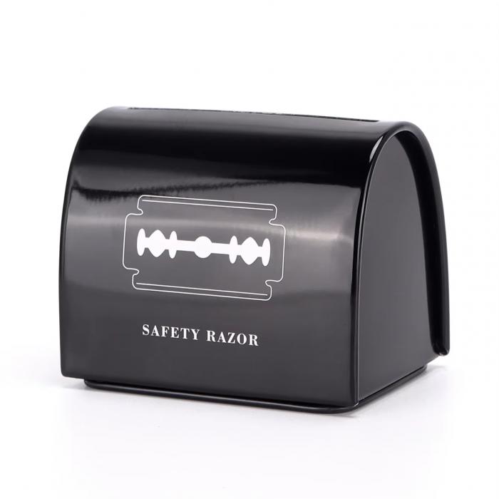 BARBERMAX Stainless Steel Barbershop Mini Razor Blade Storage Case for Hair Salons