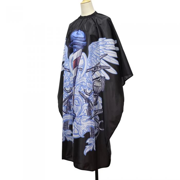 Barber Blue Haircut Cloth Hairdresser Apron Hair Cut Cape Hairdressing Gown Hairdressing Coat Barbershop Salon Accessory