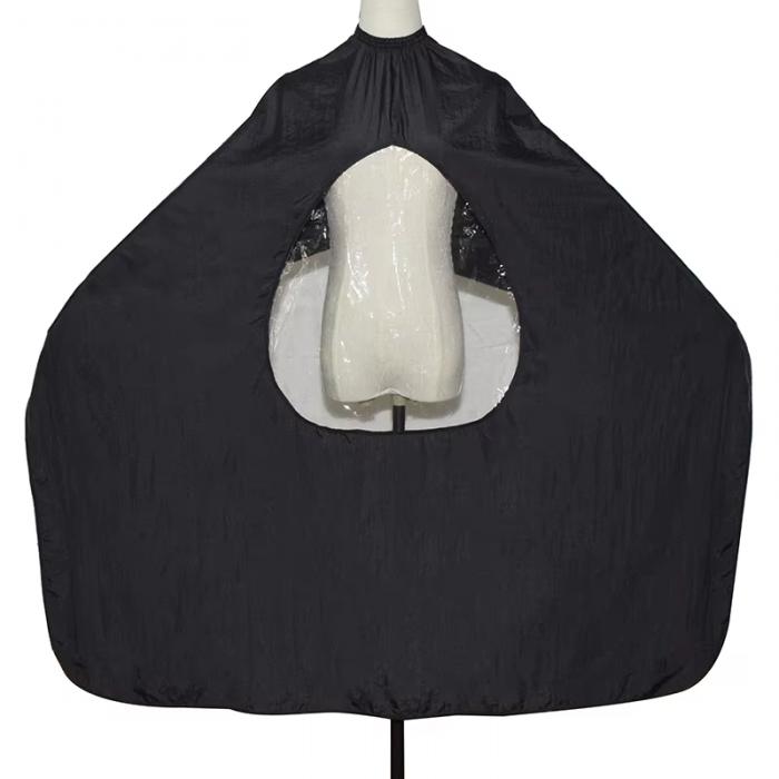 Anti-static Black Cape Hair Wrap Elegant Style Cape Lightweight Window Viewing Dyeing Capes