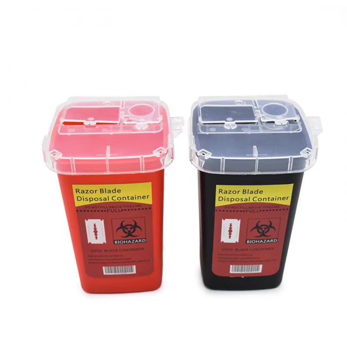Barber Shop Accessories Razor Blade Disposal Case Trash Can Easy to Be Cleaned Disposable Recycling Bin Box