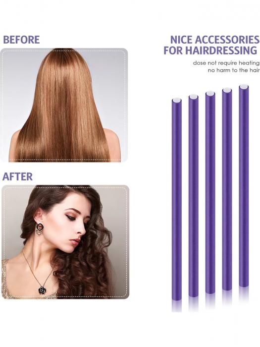 Home Use Hair Styling Tool Heatless Curling Rod Headband Sponge Hair Curler Curling Iron