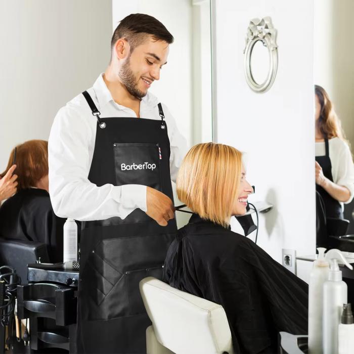 Hairstylist Aprons for Women Hair Stylist Apron for Salon Home Hair Cutting Custom Logo Apron
